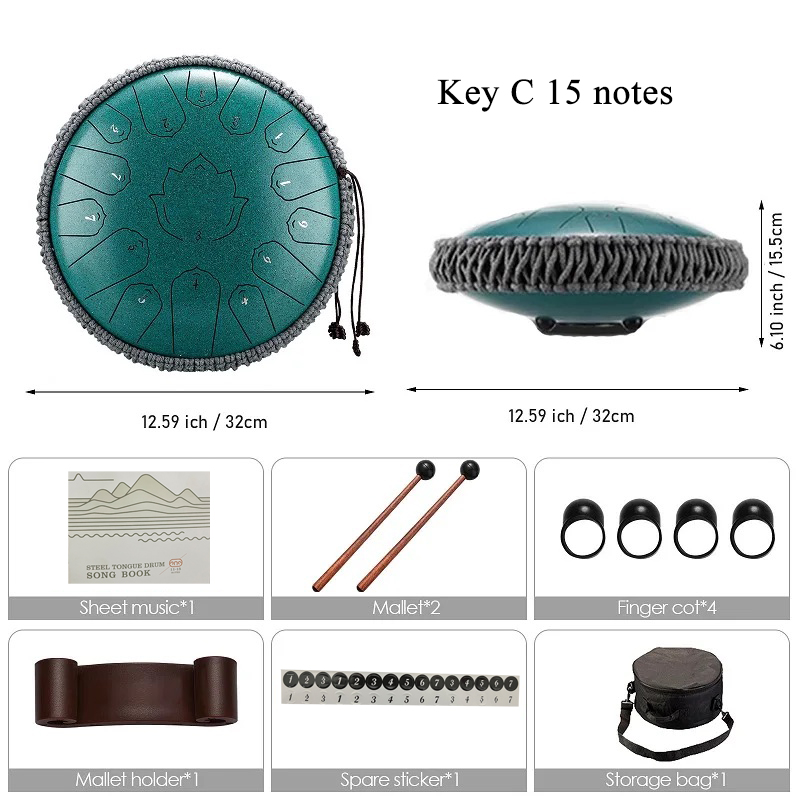 Hluru Glucophone Steel Tongue  - Musical Instrument Handpan review and price