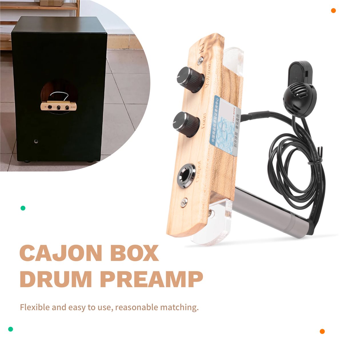 A85P Cajon Box Drum Preamp/Pic - Cajon Box Drum review and price